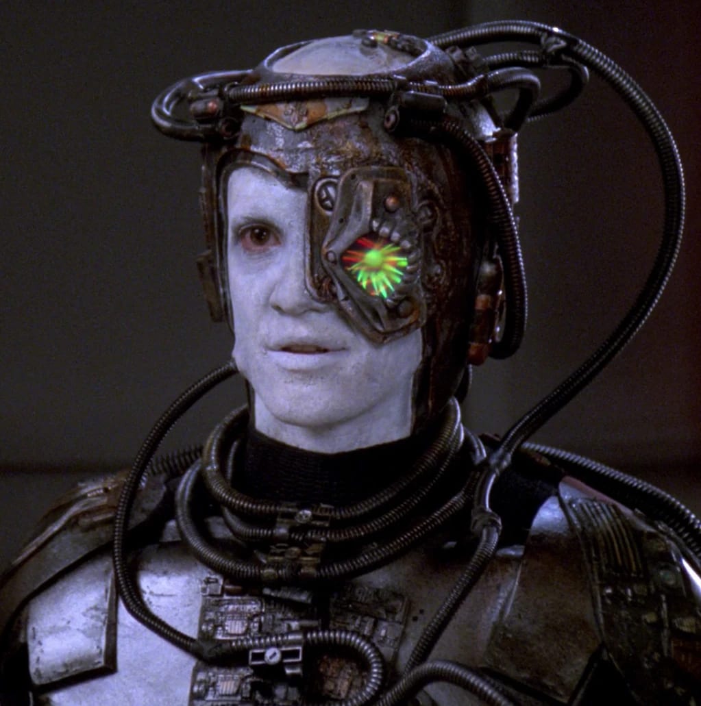 Hugh as a young Borg drone aboard the Enterprise-D.