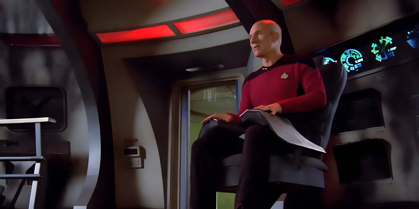 Starship maneuver visualization: vessel motion against starfield suggesting high-warp displacement and combat geometry.